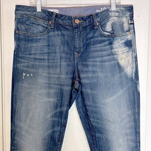 GAP Always Skinny Acid Tie Dye High Rise Jeans 32/14 - Picture 2 of 10